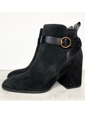 New! Vionic Tenley Black Heeled Bootie 9
